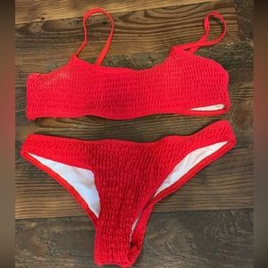 red bikini